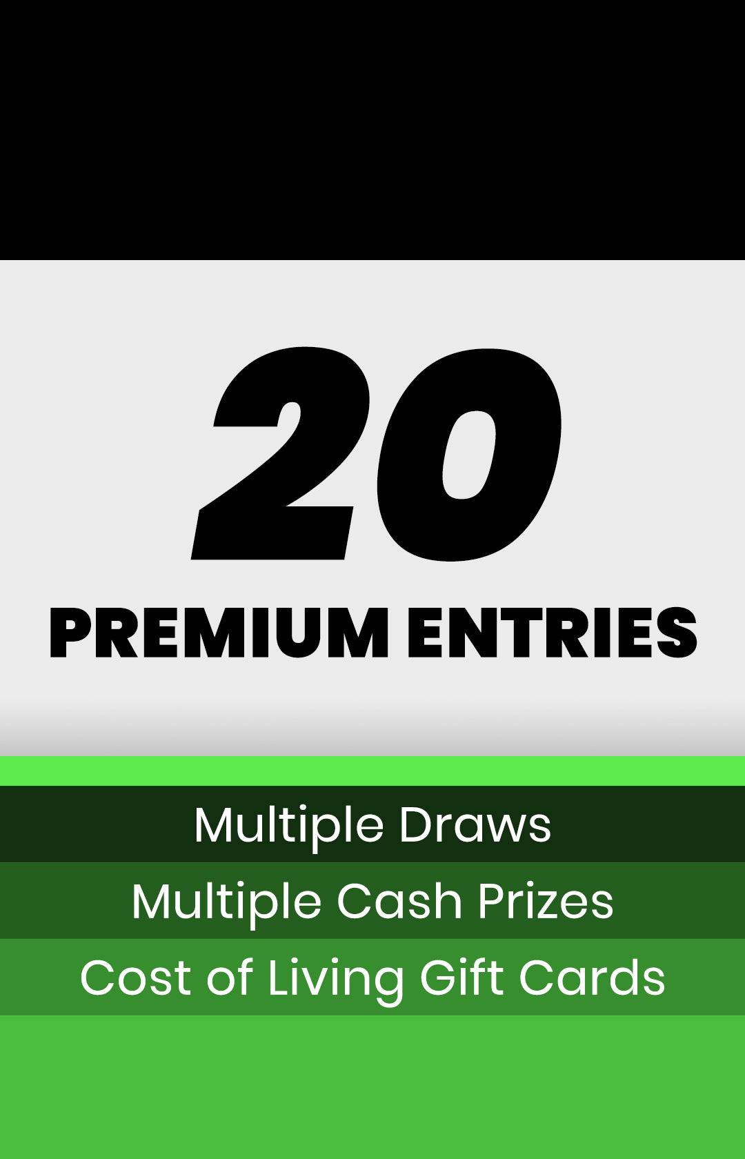 20 REWARD ENTRIES